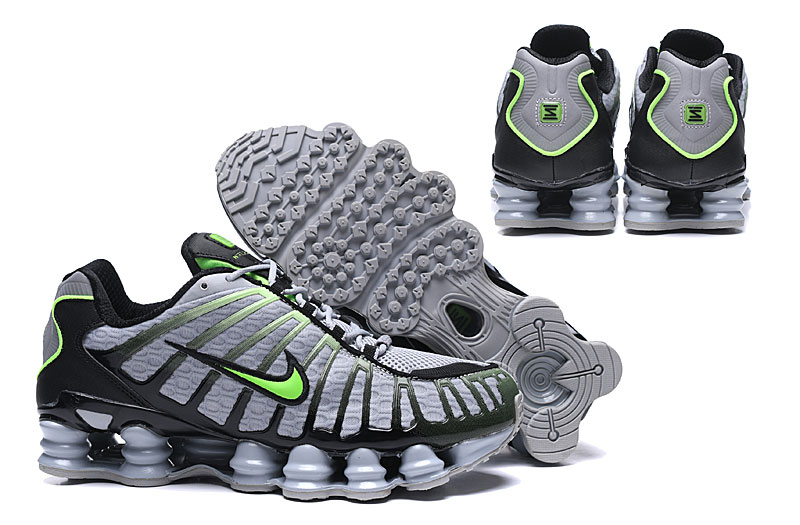 Nike Shox TL 2038 Grey Black Green Shoes